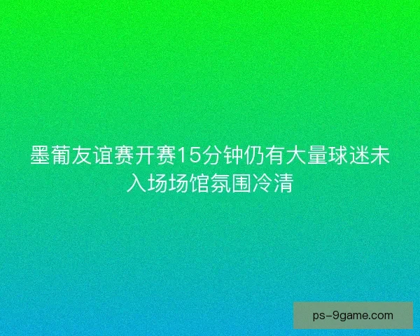 墨葡友谊赛开赛15分钟仍有大量球迷未入场场馆氛围冷清
